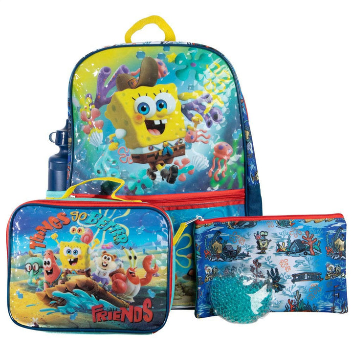 16 Spongebob Movie Backpack (5 Piece Set) - Backpacks