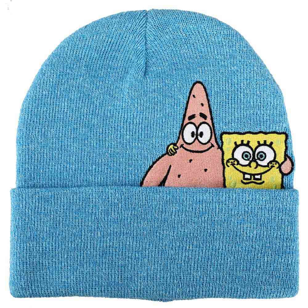 Spongebob & Patrick Pee-A-Boo Cuff Beanie - Clothing - 