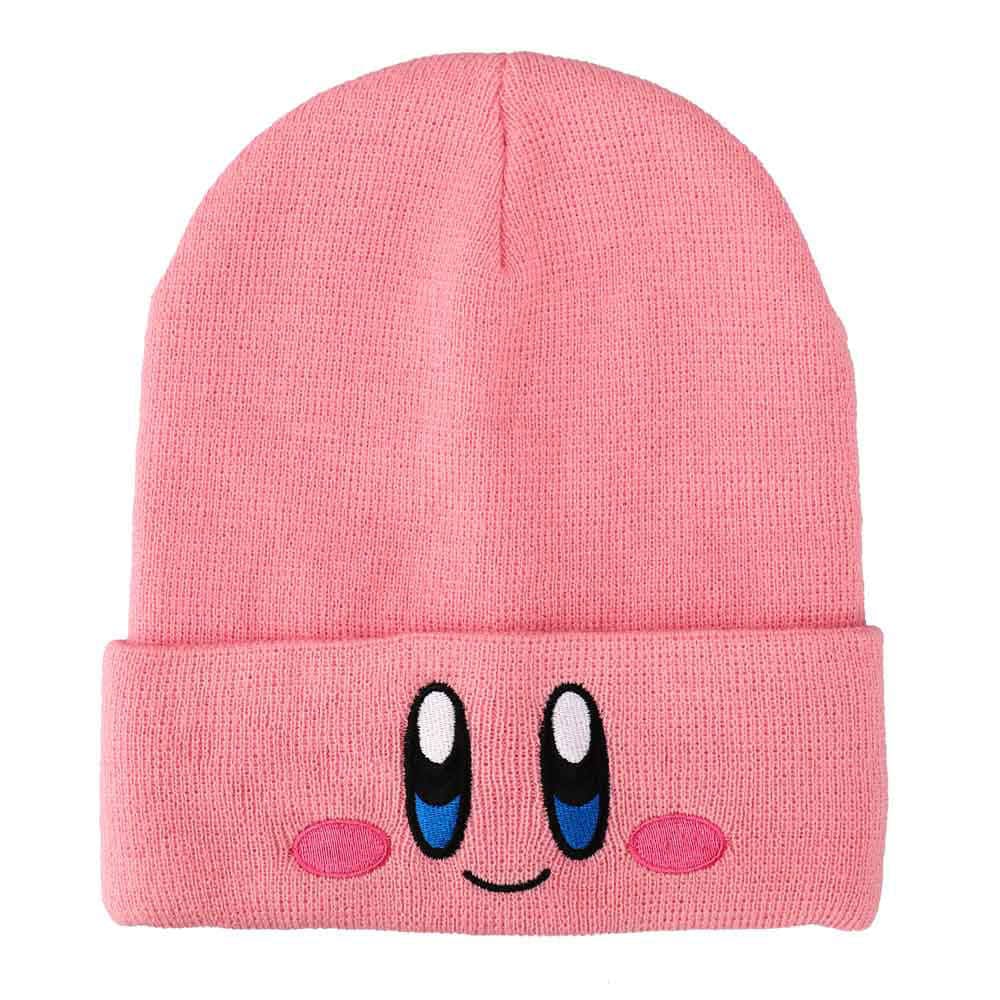 Kirby Big Face Embroidered Cuff Beanie - Clothing - Beanies