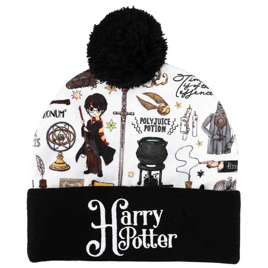 Harry Potter Dumbledores Army Pom Cuff Beanie - Clothing - 