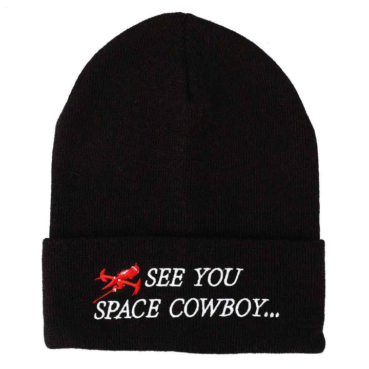 Cowboy Debop See You Space Cowboy Embroidered Cuff Beanie - 