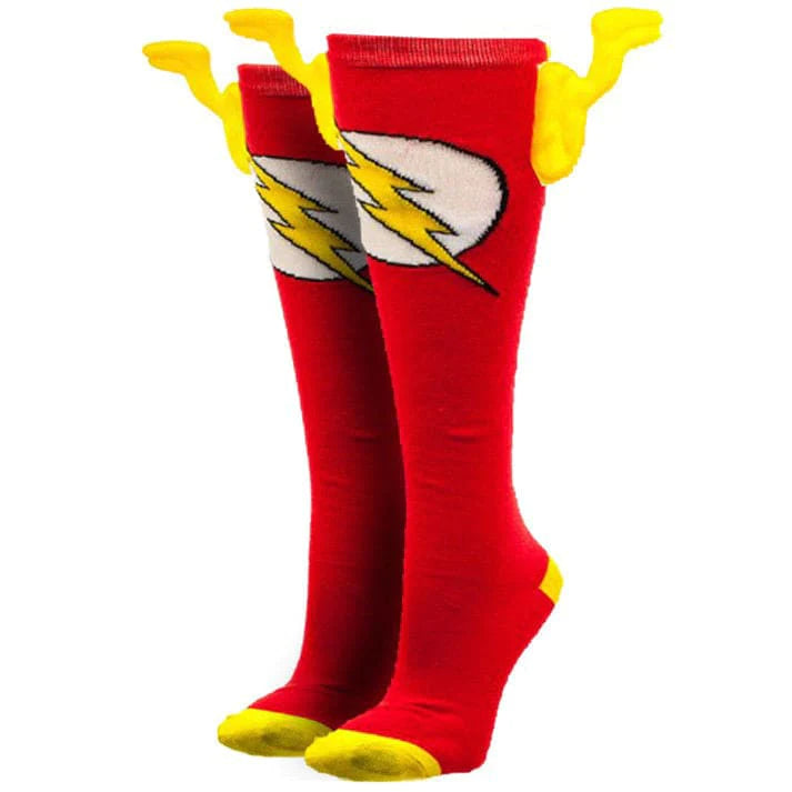 Dc Comics Flash Knee High Socks With Wings - Socks