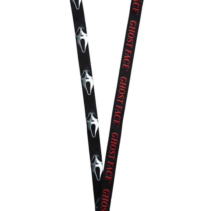 Ghost Face Sublimation Rubber Charm Lanyard - Lanyards & 