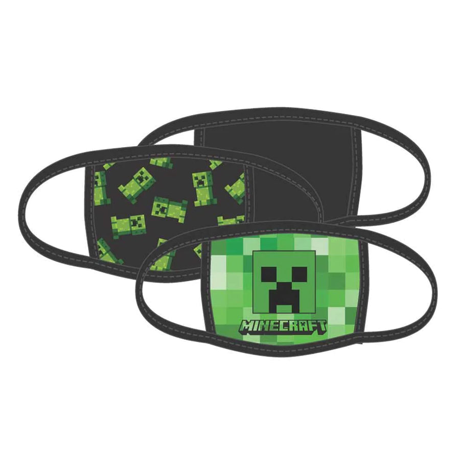 Minecraft 3 Pack Youth Face Covers - Face Coverings