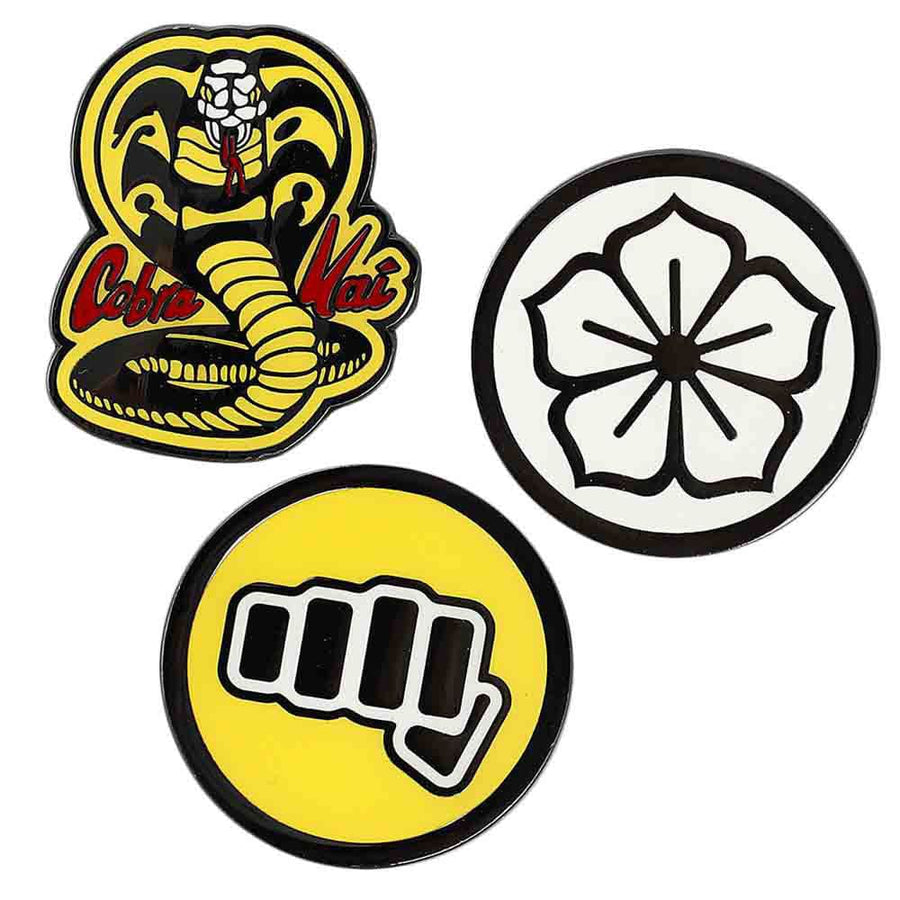 Cobra Kai Dojo Logos Lapel Pin Set - Enamel Pins Cool Pins