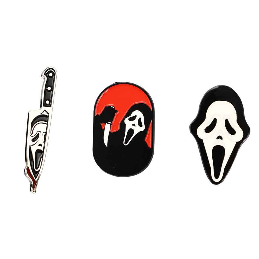 Ghost Face Slasher Variety Lapel Pins Set - Enamel Pins Cool