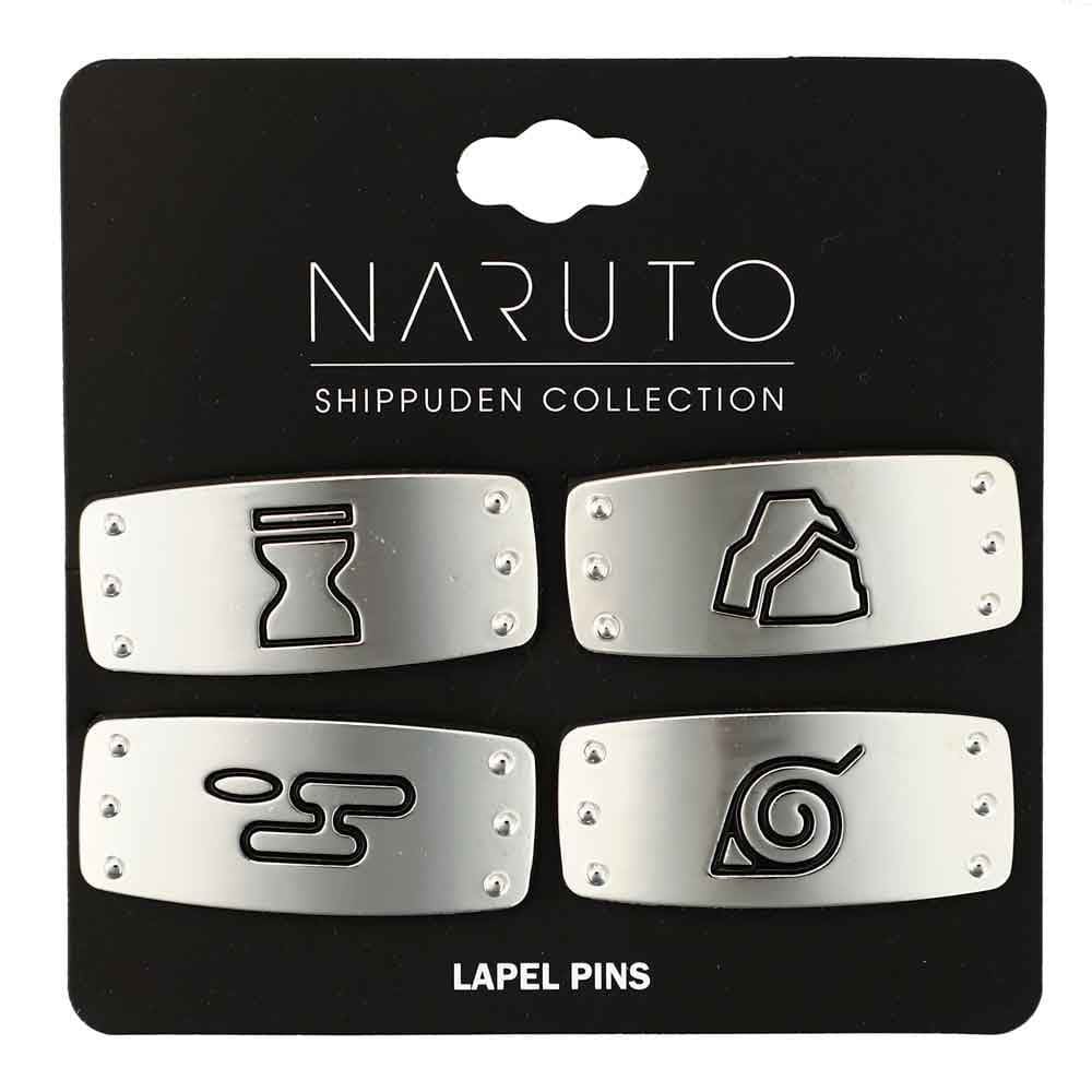 Naruto Village Headband Lapel Pins Set - Enamel Pins Cool 