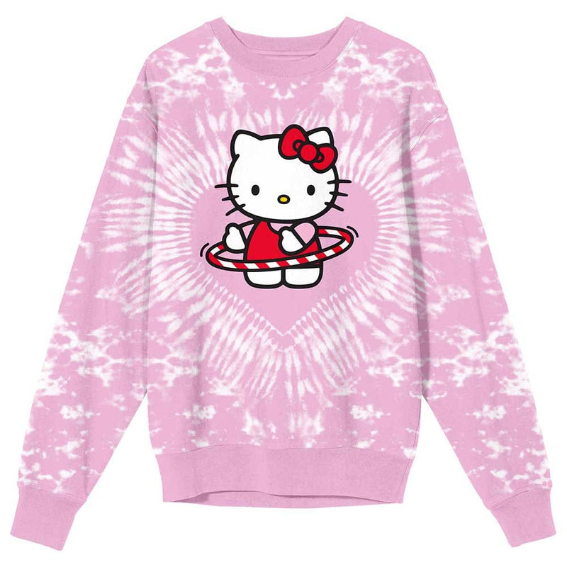 Hello Kitty Hula Hoop Juniors Washed Sweatshirt - Clothing -