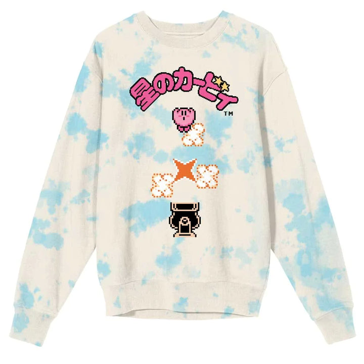 Kirby Pixel Art Washed Unisex Sweatshirt - Clothing -