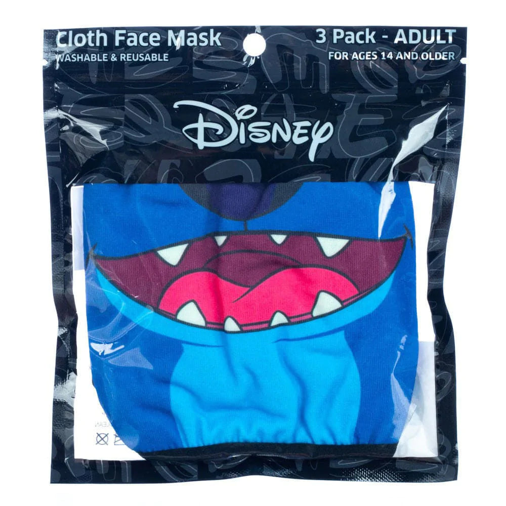 Disney Lilo & Stitch 3 Pack Adjustable Face Covers - Face 