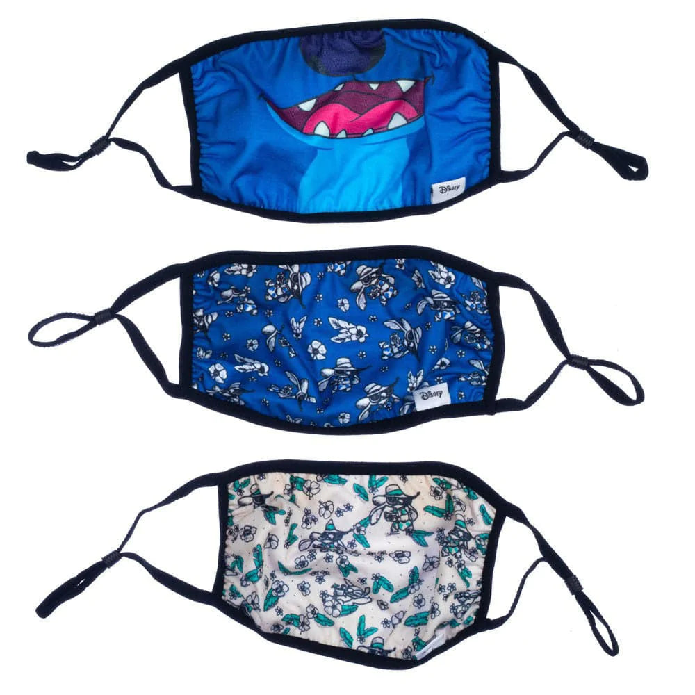 Disney Lilo & Stitch 3 Pack Adjustable Face Covers - Face 