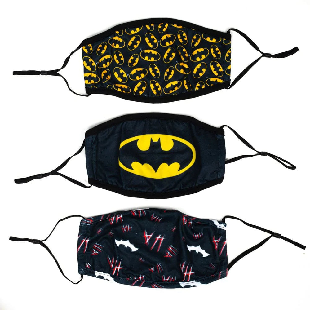 DC Comics Batman 3 Pack Adjustable Face Covers - Face 