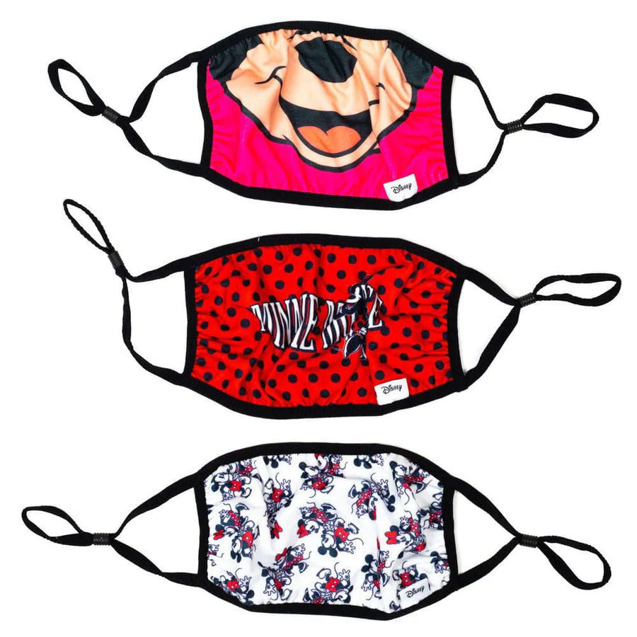 Minnie Mouse 3 Pack Adjustable Face Covers - Face Coverings