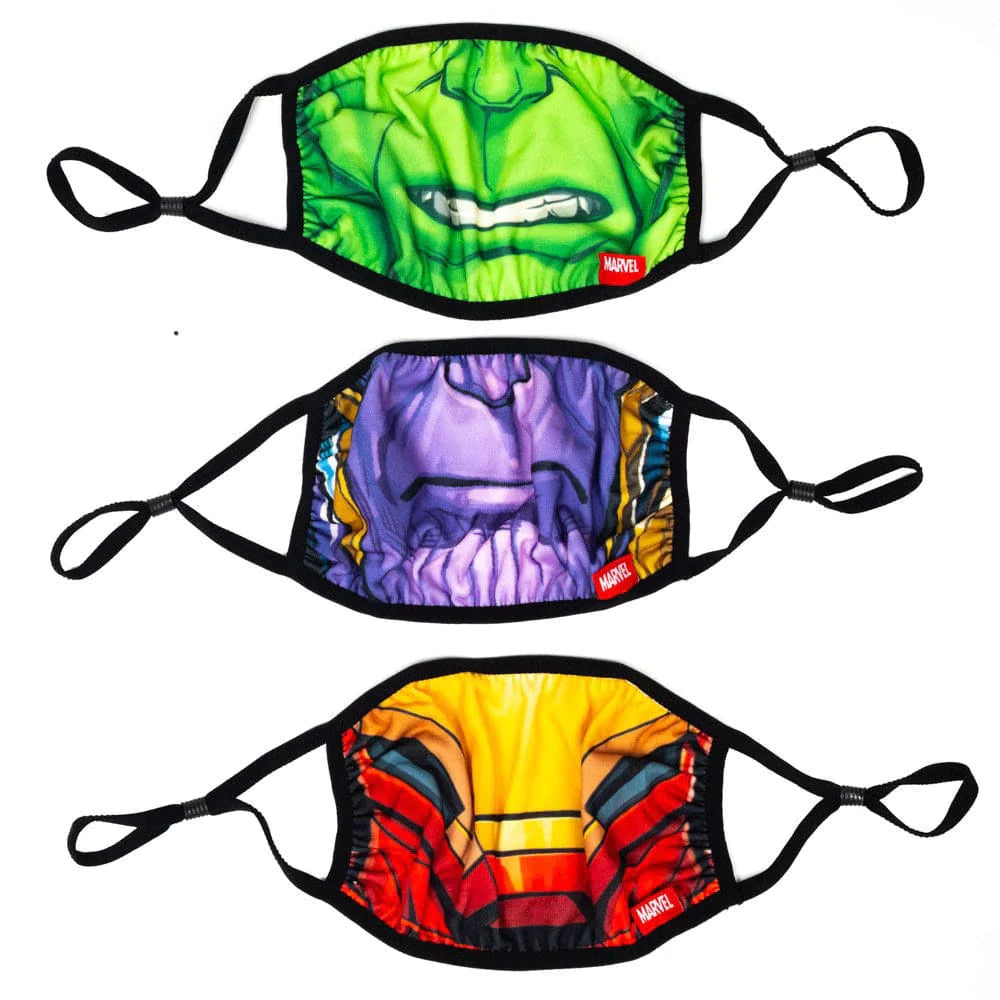 Marvel Big Face Adjustable Face Covers (Pack of 3) - Face 