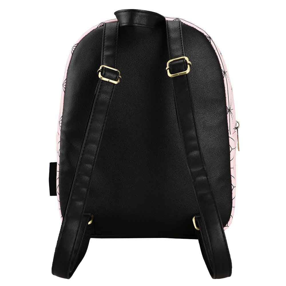 11 Demon Slayer Nezuko Metal Badge Mini Backpack - Backpacks
