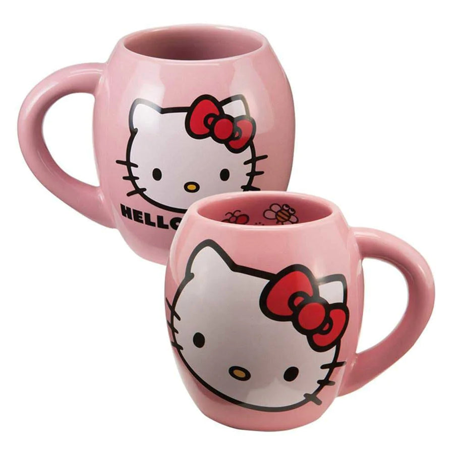 18 oz Hello Kitty Oval Ceramic Mug - Home Decor - Mugs 