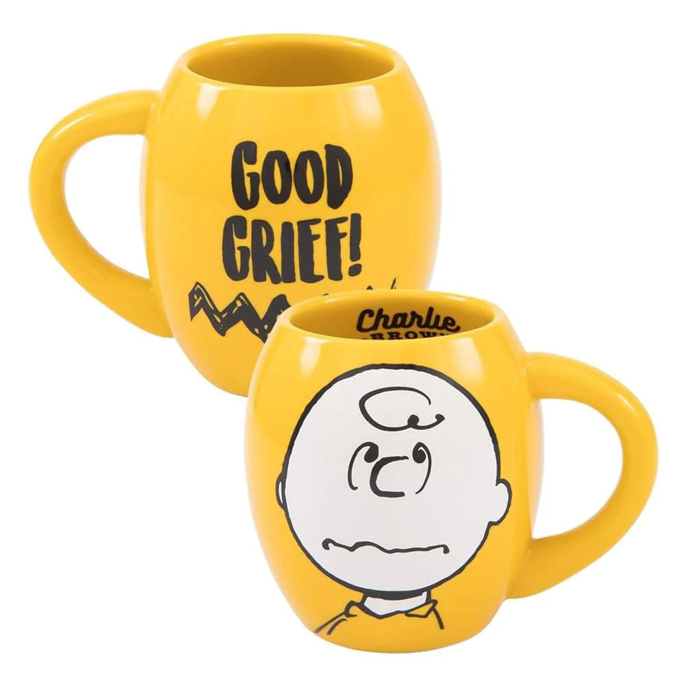 18 oz Peanuts Charlie Brown Oval Ceramic Mug - Home Decor - 