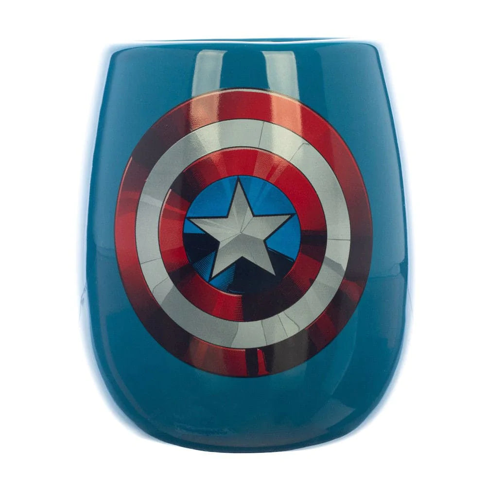 20 oz Marvel Captain America Ceramic Contoured Handle Mug - 