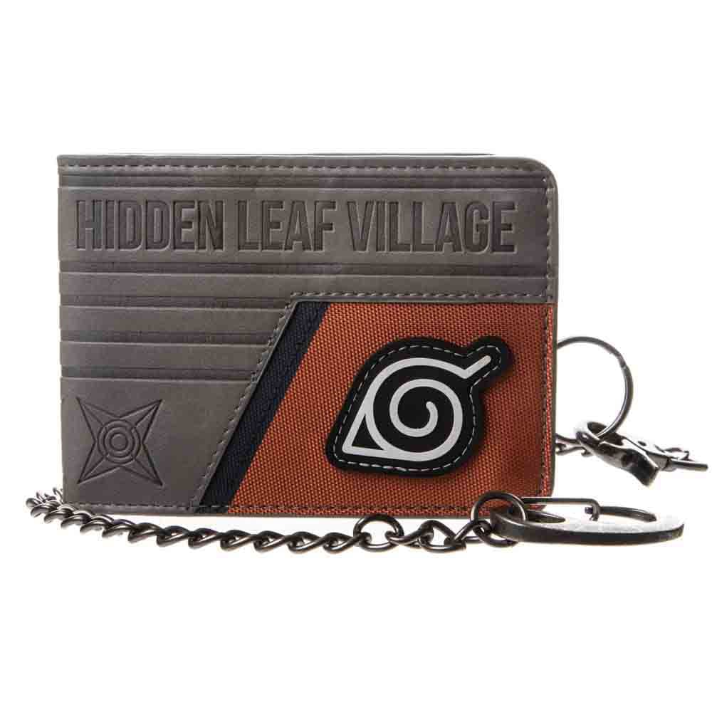 Naruto Hidden Leaf Village Chain Wallet - Pouches & Wallets