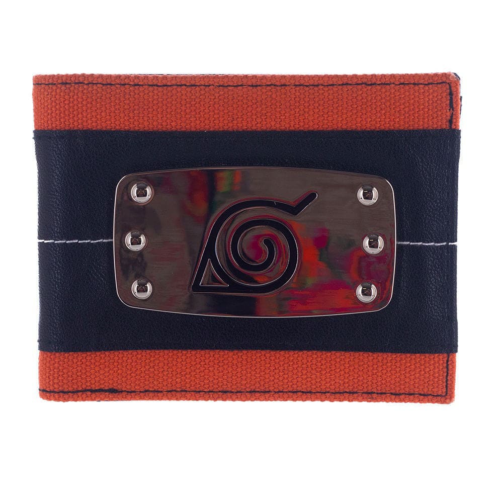 Naruto Metal Badge Bi-Fold Wallet - Pouches & Wallets