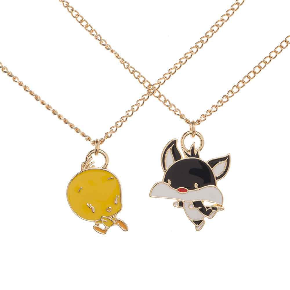 Looney Toons Tweety & Sylvester Necklace Set - Jewelry -
