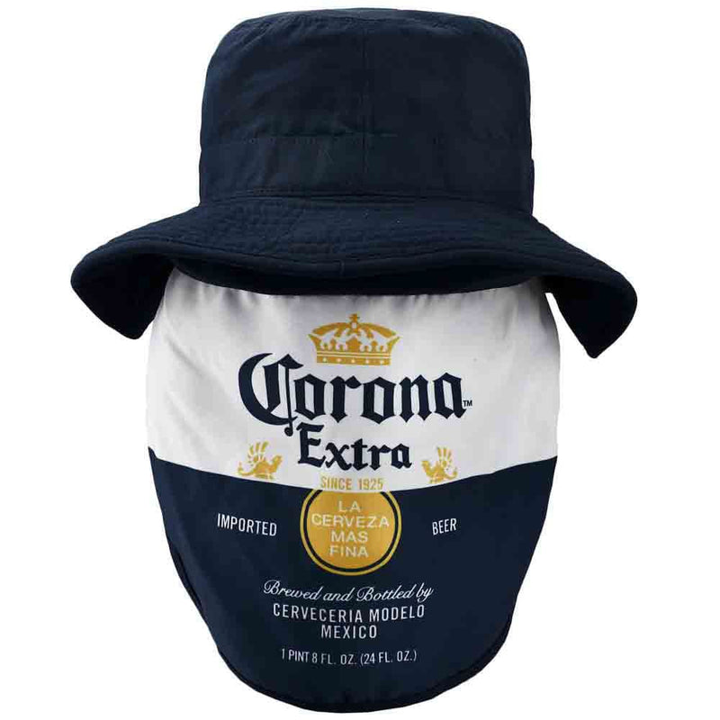 Corona Label Patch Neck Drape Sun Hat - Clothing - Hats