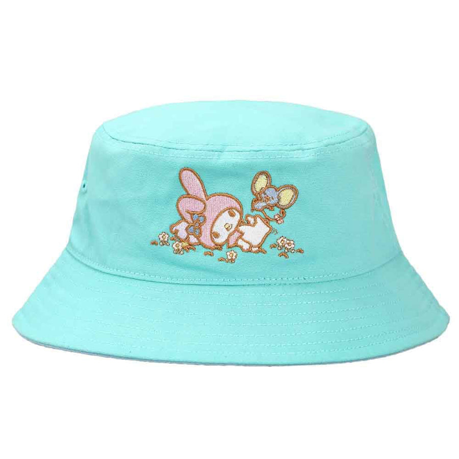 My Melody & Flat Embroidered Bucket Hat - Clothing - Hats