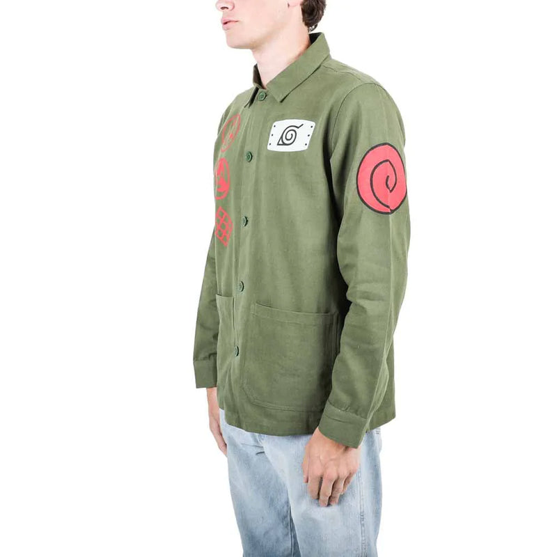 Naruto Olive Button-Up Chore Jacket - Clothing - Sleepwear &