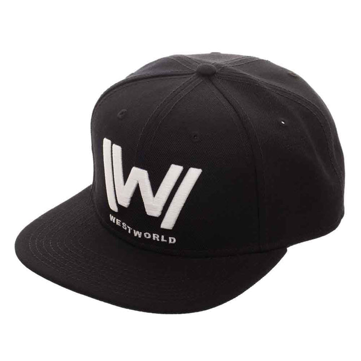 Westworld Logo Embroidered Flat Bill Snapback - Clothing - 