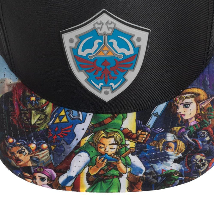 Zelda Sublimated Flat Bill Snapback - Clothing - Hats 