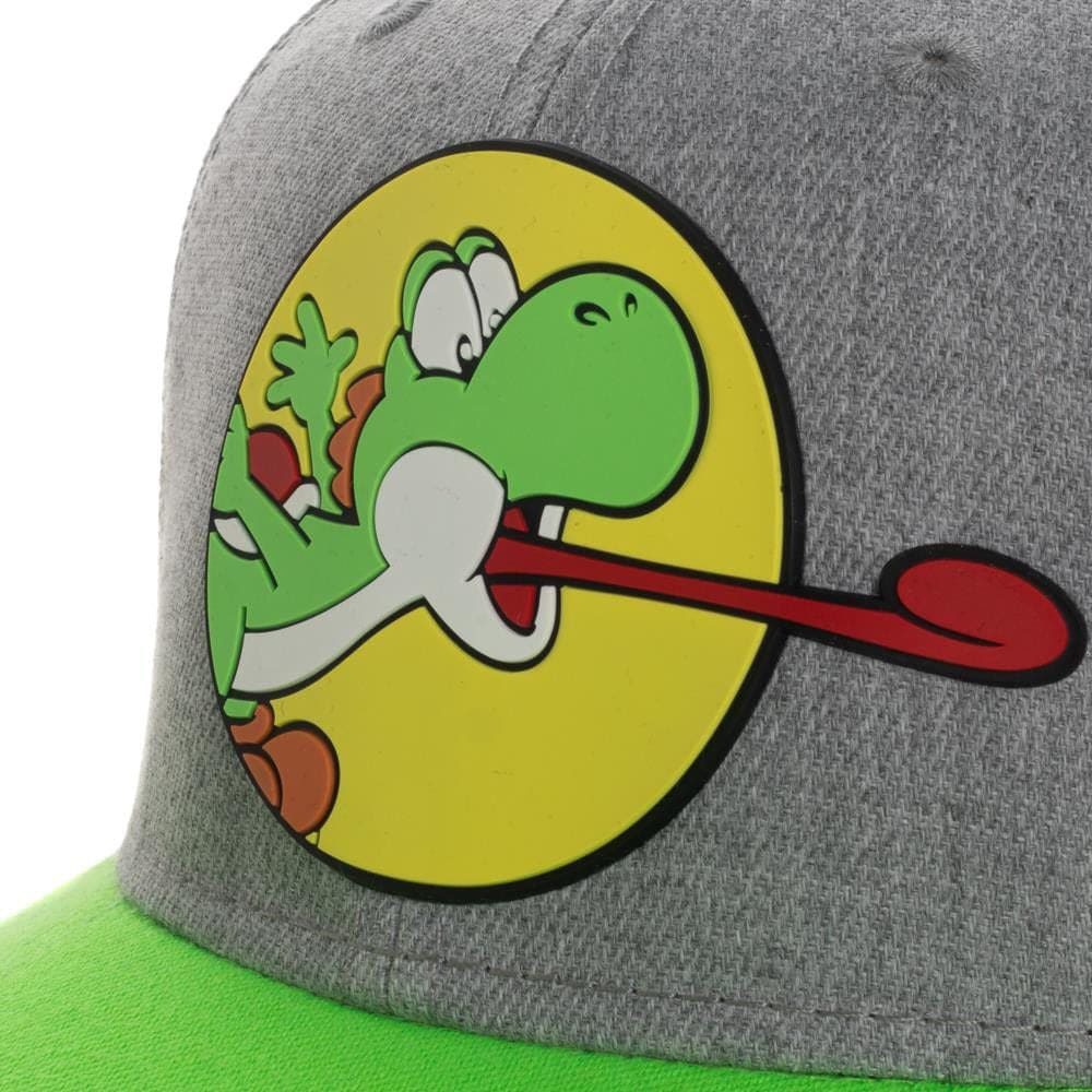 Super Mario Yoshi Curved Bill Snapback - Clothing - Hats 