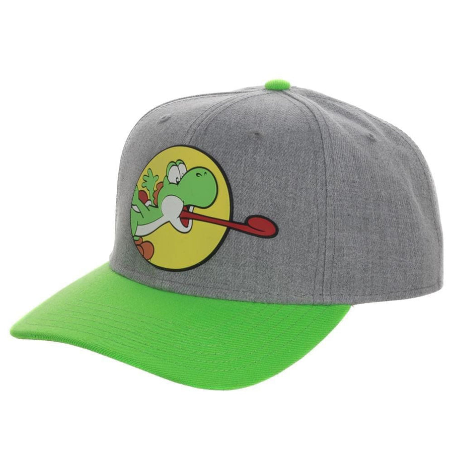 Super Mario Yoshi Curved Bill Snapback - Clothing - Hats 