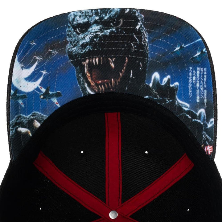 Godzilla Kanji Pre-Curved Snapback - Clothing - Hats 