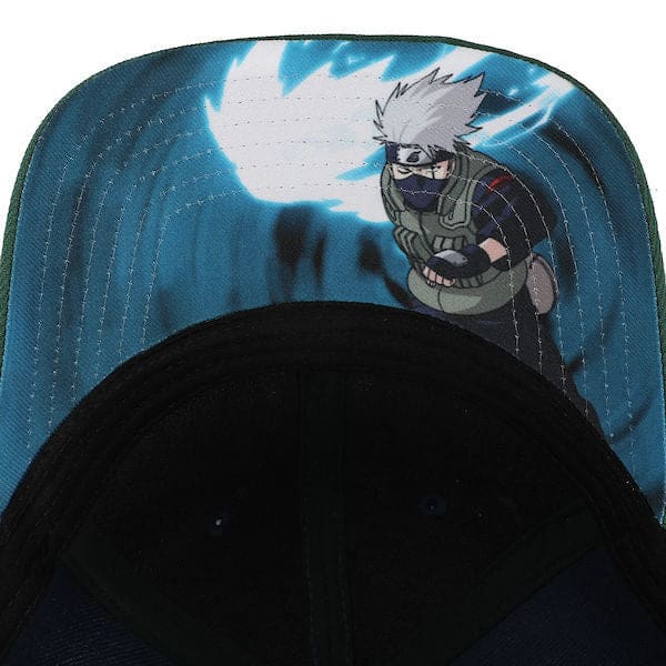 Naruto Kakashi Pre-Curved Bill Snapback - Clothing - Hats