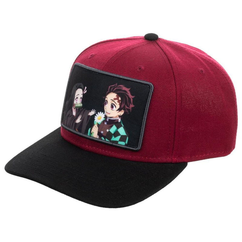 Demon Slayer Sublimated Patch Pre-Curved Snapback - Clothing