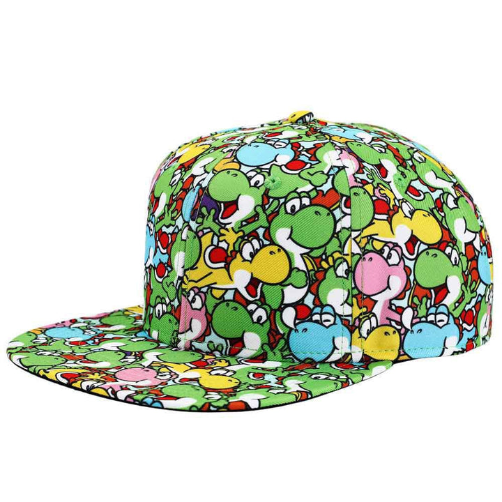 Super Mario Yoshi Youth Flat Bill Snapback - Clothing - Hats