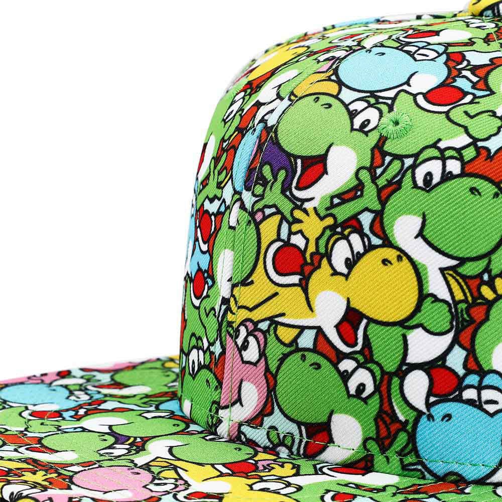 Super Mario Yoshi Youth Flat Bill Snapback - Clothing - Hats