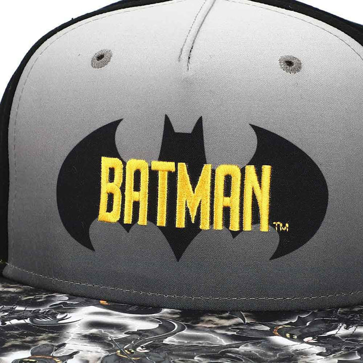 DC Comics Batman Sublimated Brim Youth Flat Bill Snapback - 