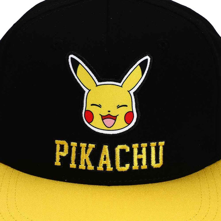Pokemon Pikachu Twill Flat Bill Snapback - Clothing - Hats