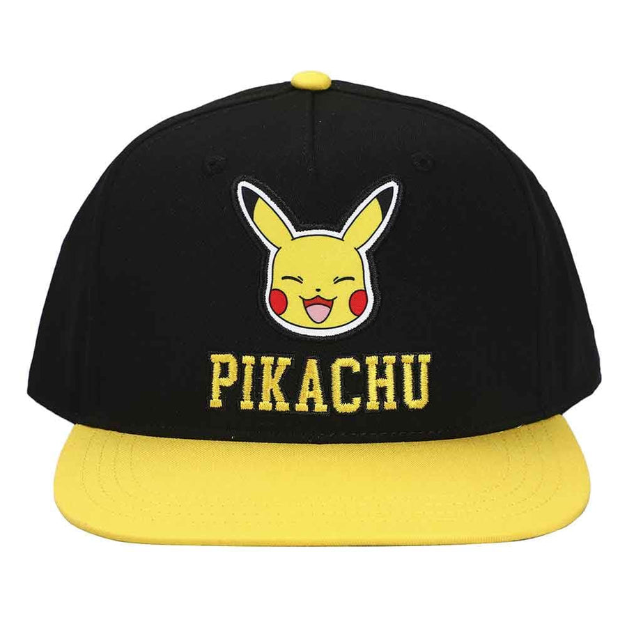 Pokemon Pikachu Twill Flat Bill Snapback - Clothing - Hats
