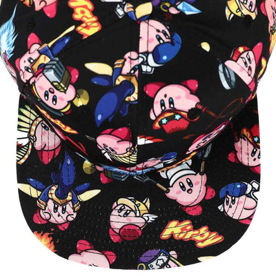 Kirby Powered Up Sublimated Flat Bill Snapback - Clothing -