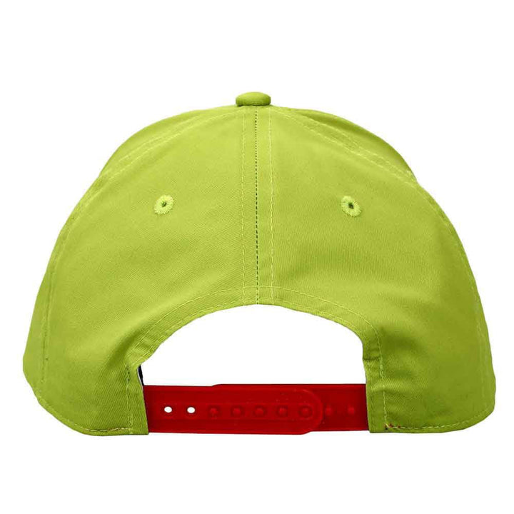Dr. Seuss The Grinch Embroidered Pre-Curved Bill Snapback - 