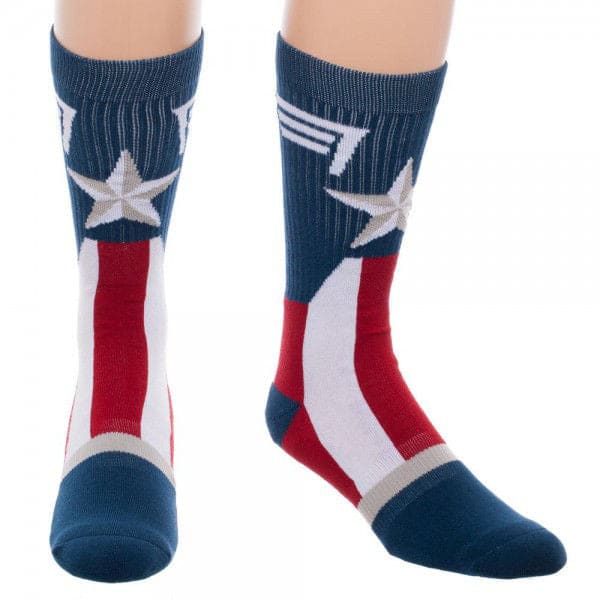 Marvel Captain America Suit Up Crew Socks - Socks