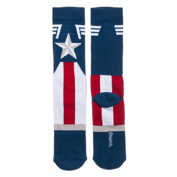 Marvel Captain America Suit Up Crew Socks - Socks