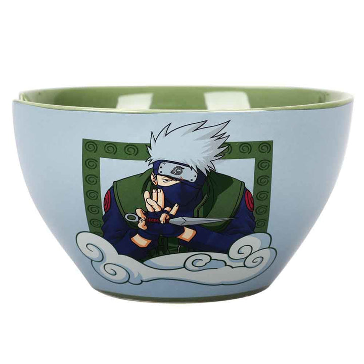 Naruto Kakashi Ceramic Ramen Bowl With Chopsticks - 