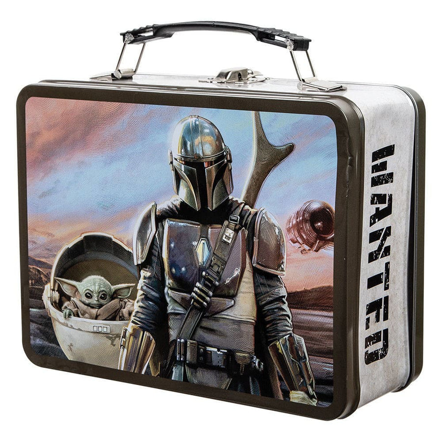 9 Star Wars The Mandalorian Large Tin Tote - Lunch Box
