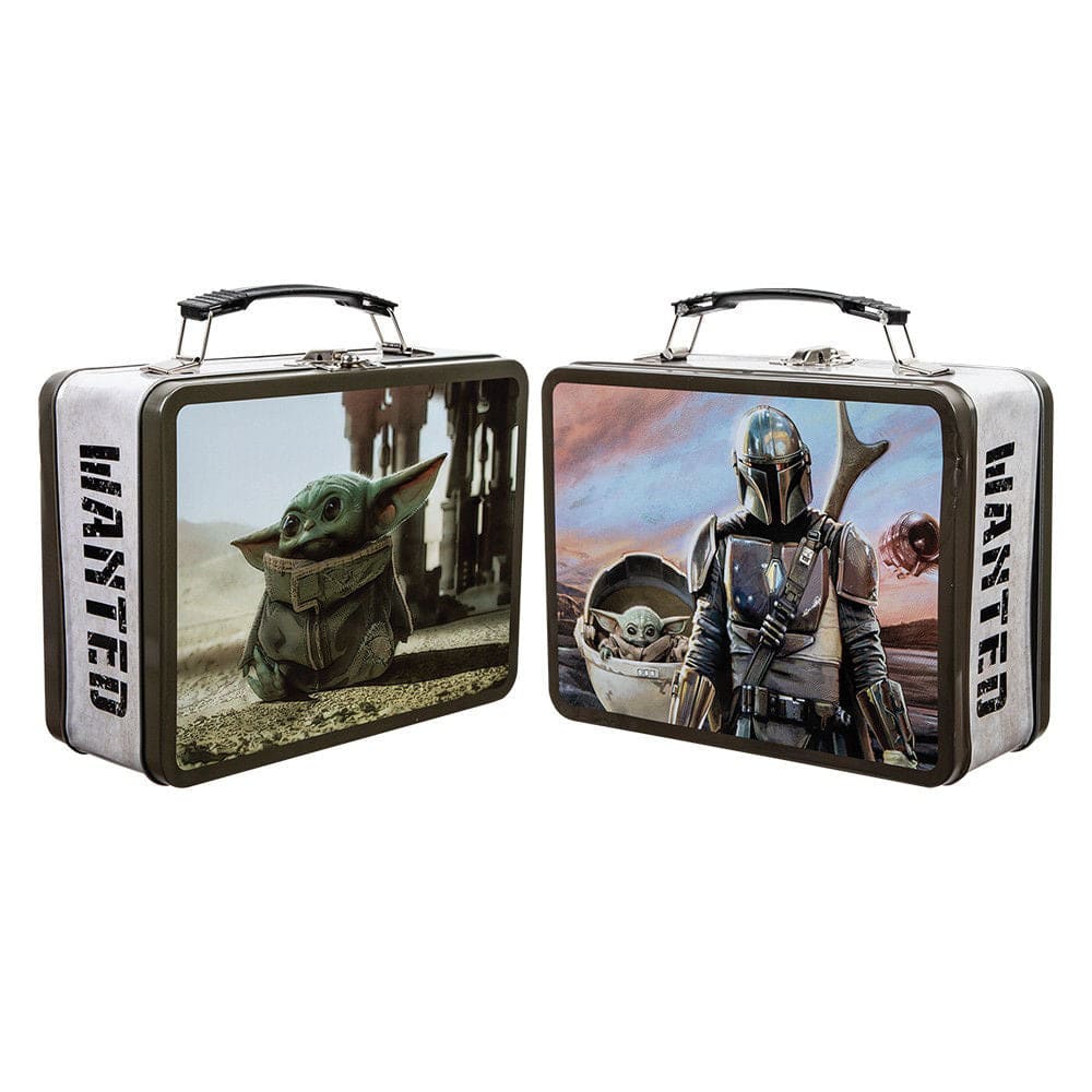 9 Star Wars The Mandalorian Large Tin Tote - Lunch Box
