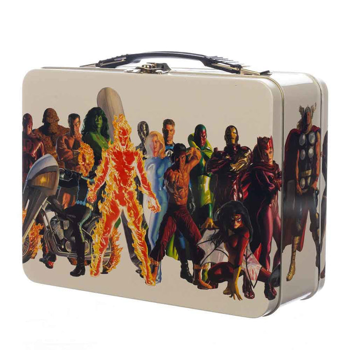 9 Marvel Comics Retro Large Tin Tote - Lunch Box