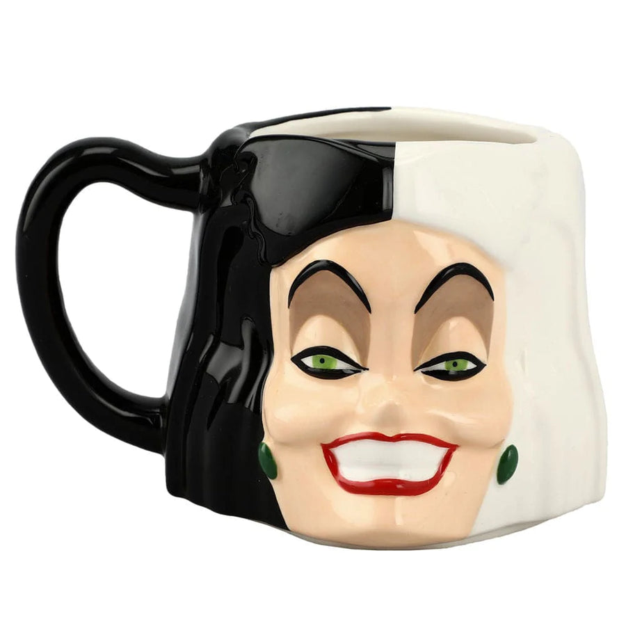 16 oz Disney Villains Cruella De Vil Sculpted Ceramic Mug - 