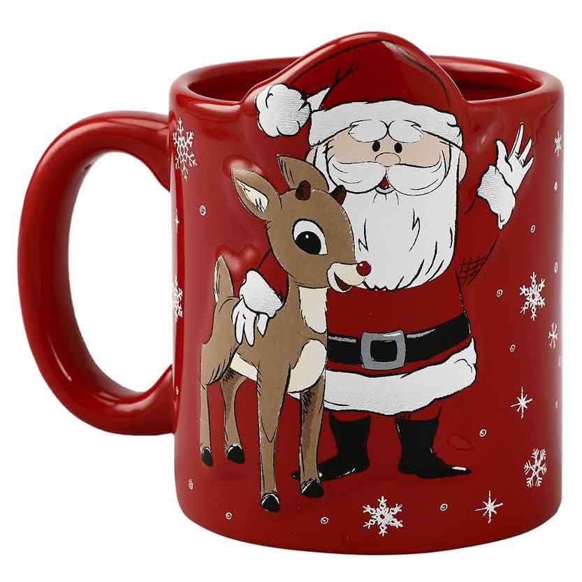 16 oz Rudolph Ready Rudolph Bas Relief Ceramic Mug - Home 